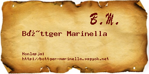 Böttger Marinella névjegykártya